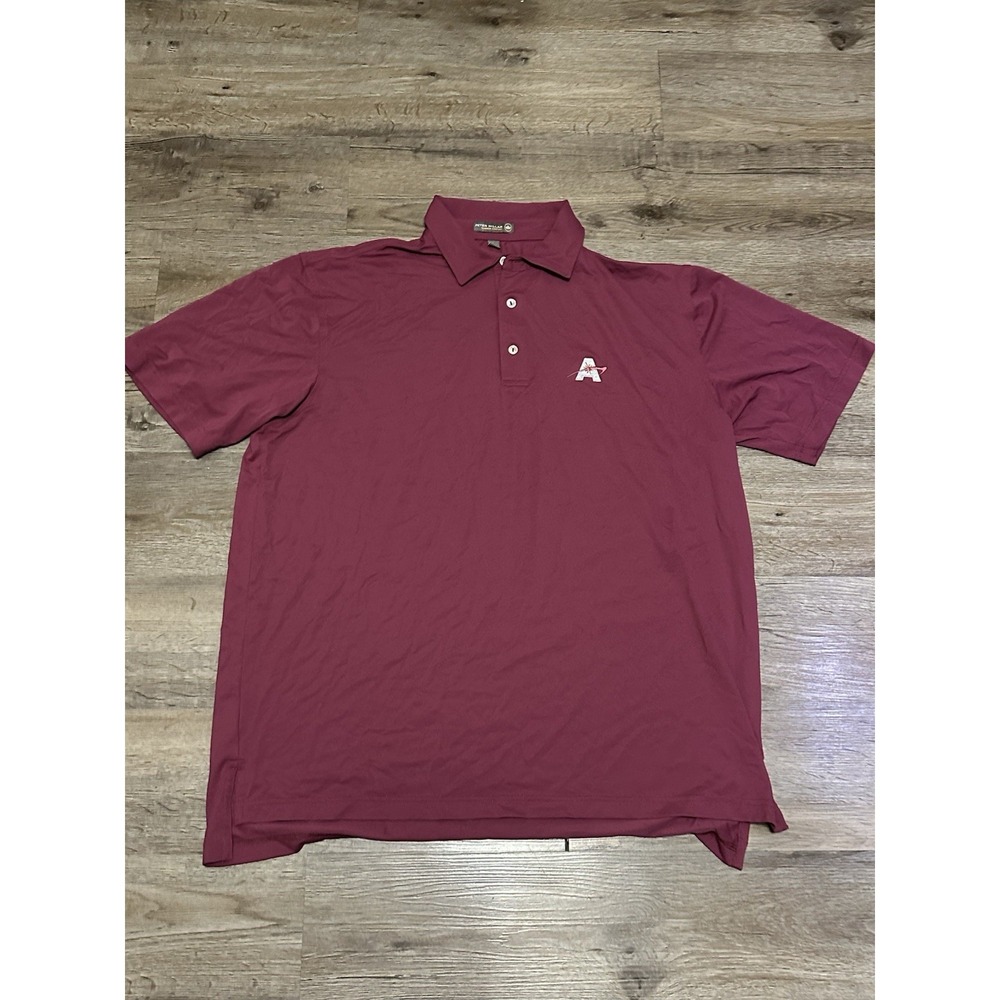 Peter Millar‎ Polo Shirt Mens Large Red Summer Comfort Golf Performance